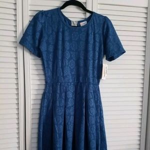 Blue Rose Lularoe Amelia Dress